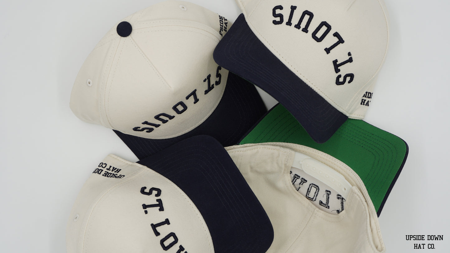 UPSIDE DOWN "ST. LOUIS" HAT: Original Snapback